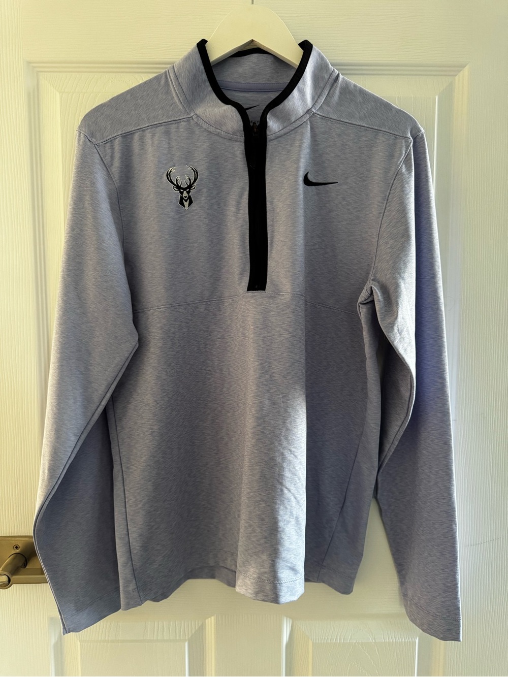 Nike Men’s Lavender Bucks Quarter-Zip Pullover with Black Trim